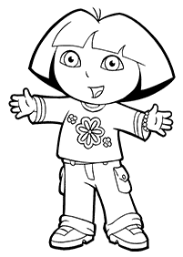 dora coloring pages - page 7