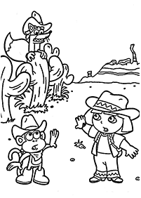 dora coloring pages - page 74