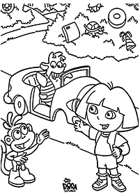 dora coloring pages - page 81