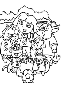 dora coloring pages - page 83