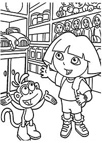 dora coloring pages - page 87