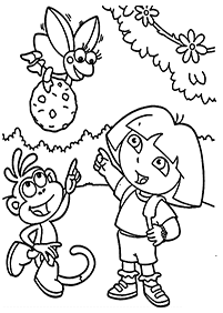 dora coloring pages - page 88