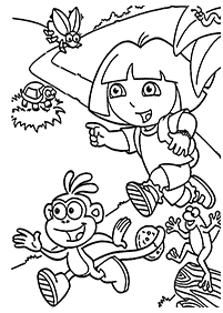 dora coloring pages - page 89
