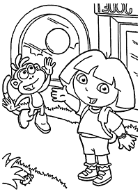 dora coloring pages - page 9