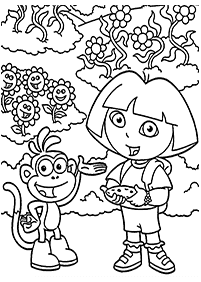 dora coloring pages - page 90