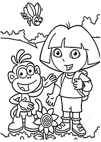 dora coloring pages - page 91