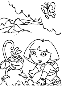 dora coloring pages - page 94