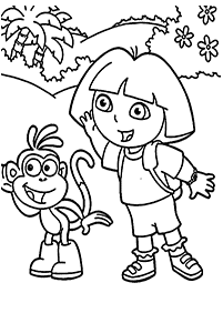 dora coloring pages - page 95