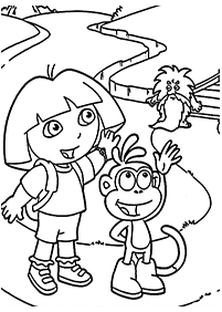 dora coloring pages - page 97