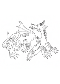 dragon coloring pages - page 11