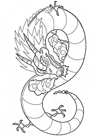 dragon coloring pages - page 34