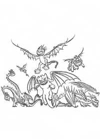 dragon coloring pages - page 35