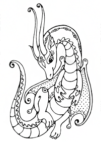 dragon coloring pages - page 40