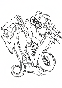 dragon coloring pages - page 41