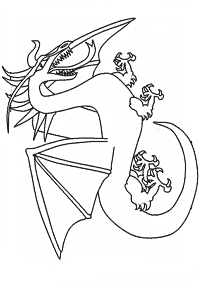 dragon coloring pages - page 42