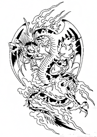 dragon coloring pages - page 43