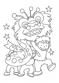 dragon coloring pages - page 58