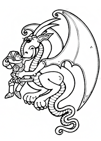 dragon coloring pages - page 69