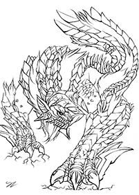 dragon coloring pages - page 77