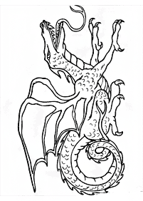 dragon coloring pages - page 83