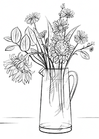 flower coloring pages - page 1