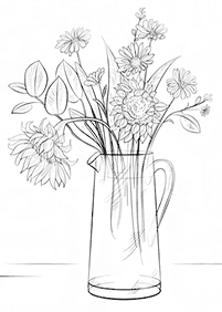 flower coloring pages - page 104