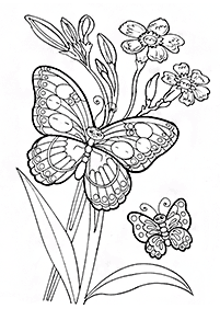 flower coloring pages - page 114