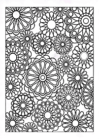 flower coloring pages - page 118