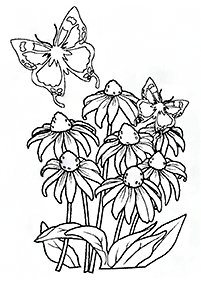 flower coloring pages - page 125