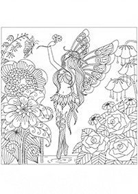 flower coloring pages - page 126