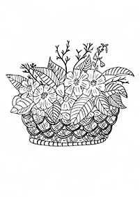 flower coloring pages - page 134