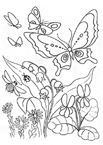 flower coloring pages - page 135