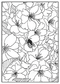 flower coloring pages - page 136