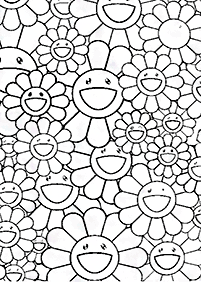 flower coloring pages - page 141