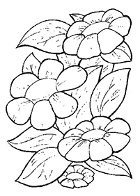 flower coloring pages - page 36