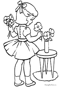 flower coloring pages - page 63