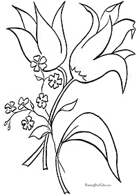 flower coloring pages - page 67