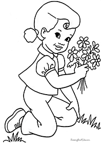 flower coloring pages - page 68