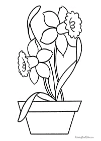 flower coloring pages - page 75