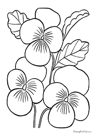 flower coloring pages - page 87