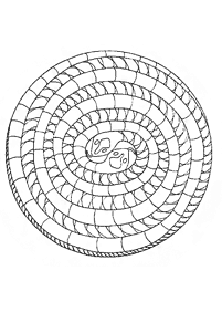 Mandala with animals coloring pages - Page 22