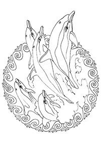 Mandala with animals coloring pages - Page 23