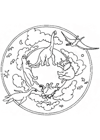 Mandala with animals coloring pages - page 37