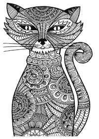 Mandala with animals coloring pages - page 39