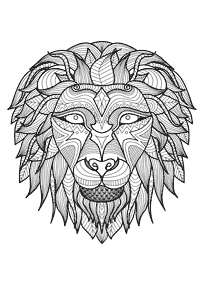 Mandala with animals coloring pages - page 43