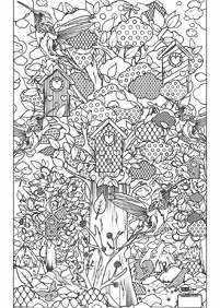 Mandala with animals coloring pages - page 49
