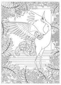 Mandala with animals coloring pages - page 50