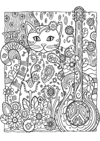 Mandala with animals coloring pages - page 51