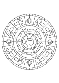 mandala flowers coloring pages - page 10