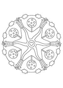 mandala flowers coloring pages - page 12